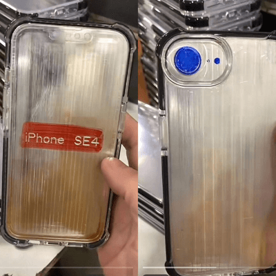 Ander ontwerp iPhone SE 4 volgens verschenen hoesje